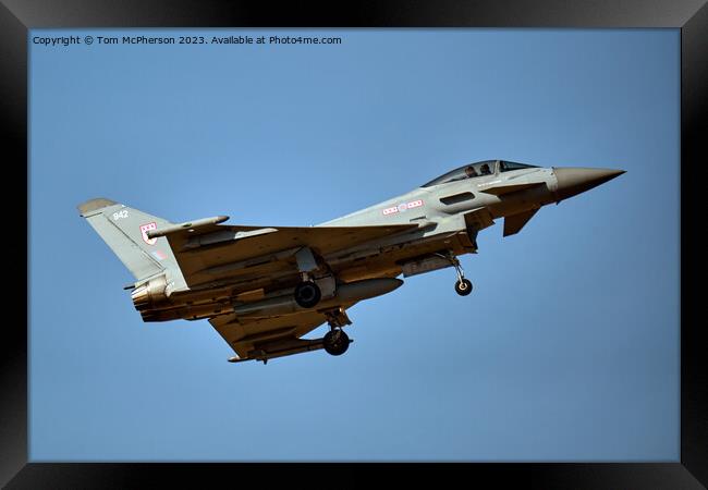 Eurofighter Typhoon: Sky Dominance Framed Print by Tom McPherson