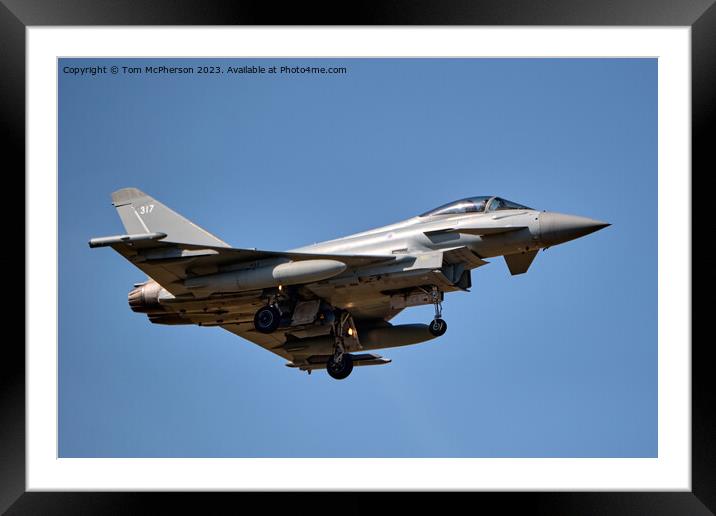 'Eurofighter Typhoon: High-Speed Supercruise Marve Framed Mounted Print by Tom McPherson