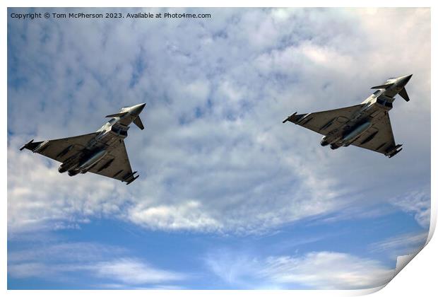 'Eurofighter EF-2000 Typhoons Unleashed' Print by Tom McPherson