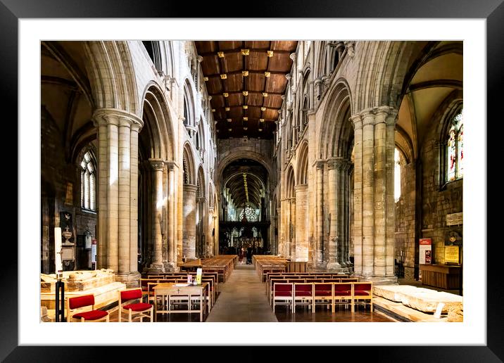 Selby Abbey Interior 2023 Framed Mounted Print by Glen Allen