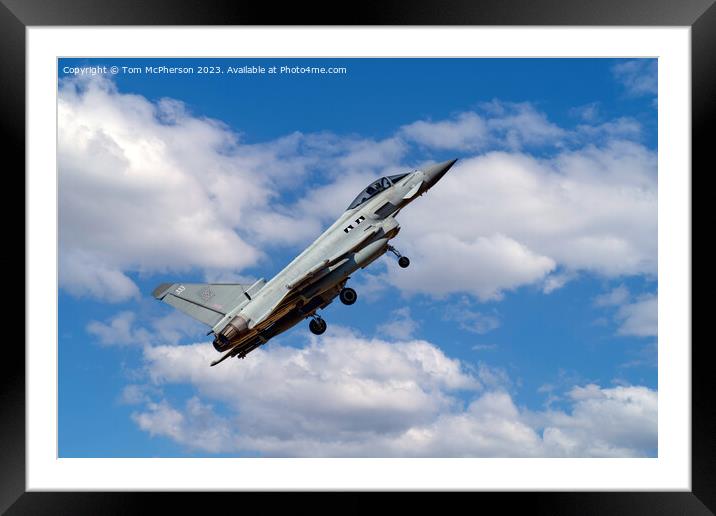 Eurofighter EF-2000 Typhoon Framed Mounted Print by Tom McPherson