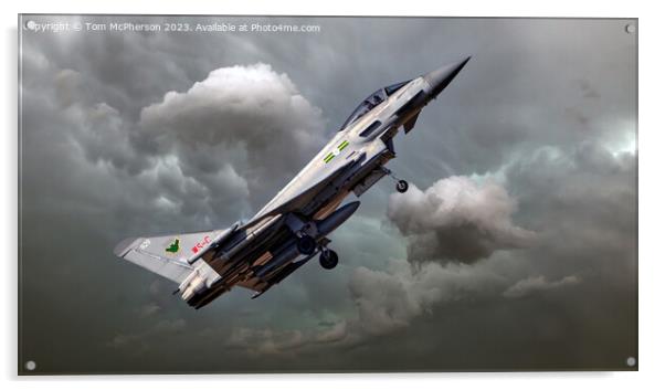 Unleashing the Power of Eurofighter EF-2000 Typhoo Acrylic by Tom McPherson