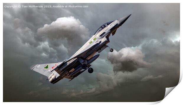 Unleashing the Power of Eurofighter EF-2000 Typhoo Print by Tom McPherson