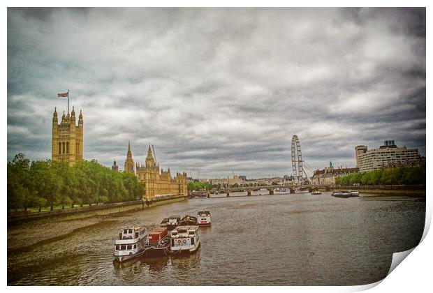 Old Father Thames Print by Steve Painter