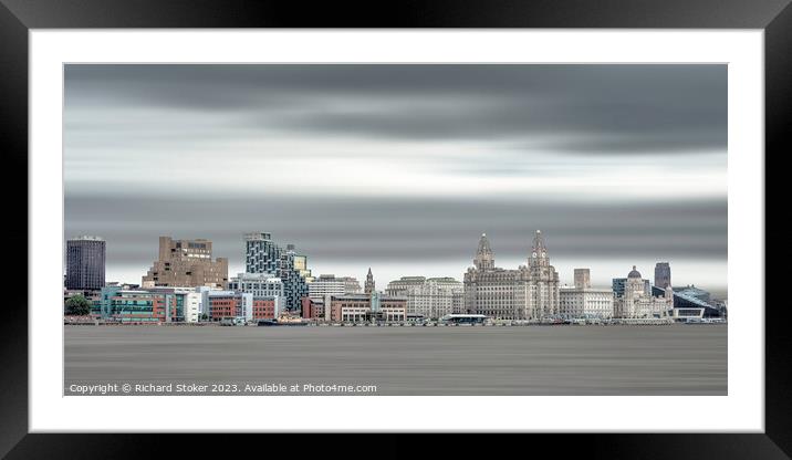Liverpool On Sea Framed Mounted Print by Richard Stoker