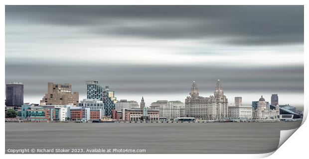 Liverpool On Sea Print by Richard Stoker