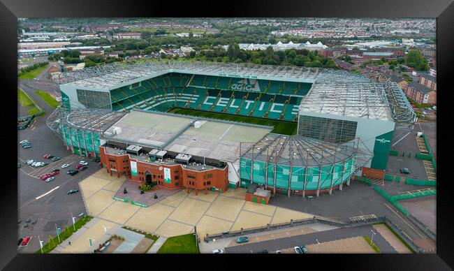Celtic Park Glasgow Framed Print by Apollo Aerial Photography