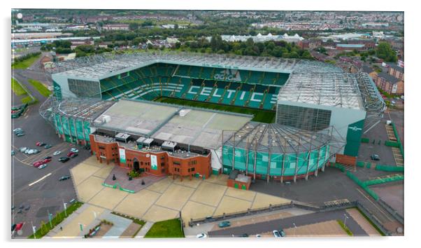 Celtic Park Glasgow Acrylic by Apollo Aerial Photography