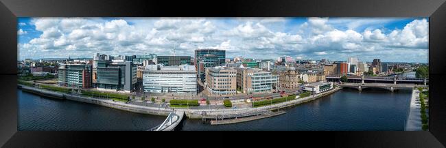 Glasgow City Skyline Framed Print by Apollo Aerial Photography