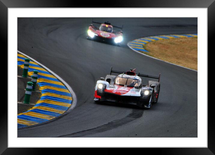 Toyota GR010 Hybrid Sports Car Framed Mounted Print by Andy Evans Photos