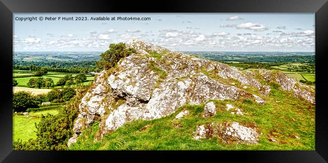 View From Brentor Dartmoor Framed Print by Peter F Hunt