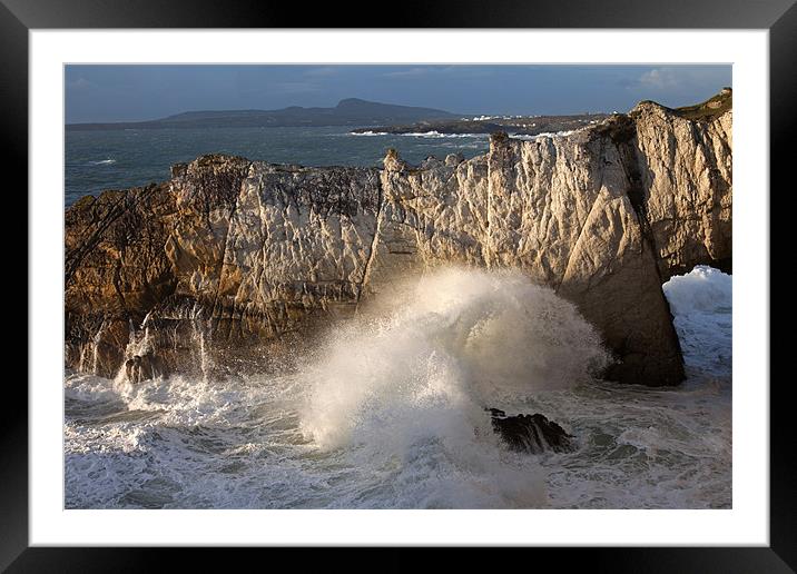 Rough weather Framed Mounted Print by Gail Johnson