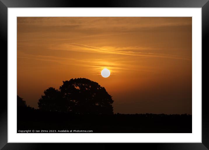 Sky sun Framed Mounted Print by Ian Zirins