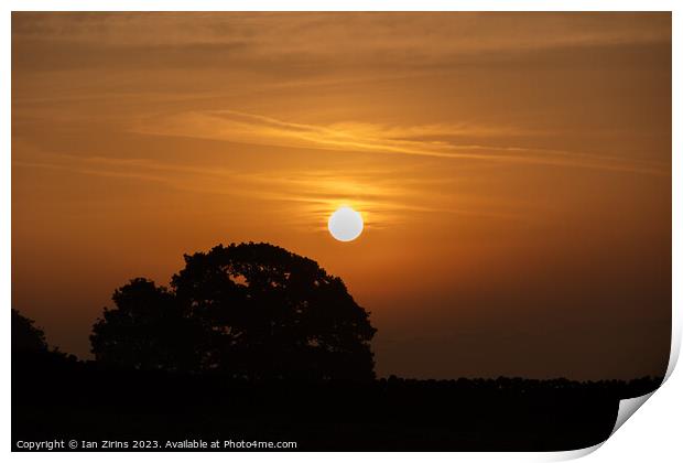 Sky sun Print by Ian Zirins