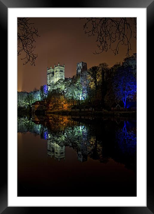 Durham Cathedral Lumiere Framed Mounted Print by Northeast Images