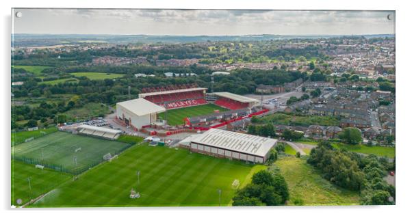 Oakwell Stadium Acrylic by Apollo Aerial Photography