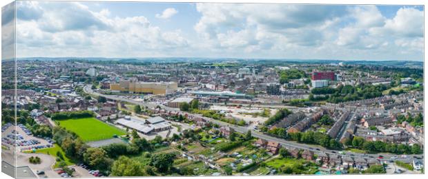 Barnsley Panorama Canvas Print by Apollo Aerial Photography