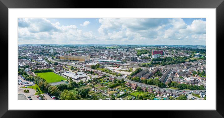 Barnsley Panorama Framed Mounted Print by Apollo Aerial Photography