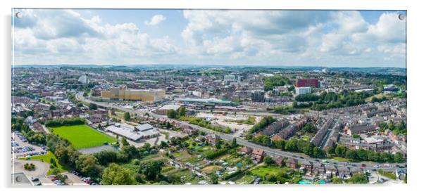 Barnsley Panorama Acrylic by Apollo Aerial Photography