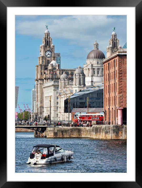 Liver Building Liverpool Framed Mounted Print by Rick Lindley