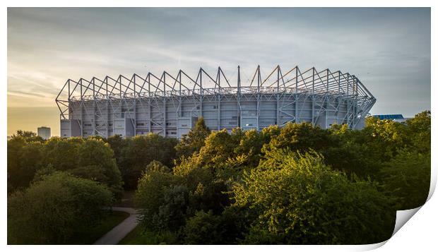 St James Park Newcastle Print by Apollo Aerial Photography