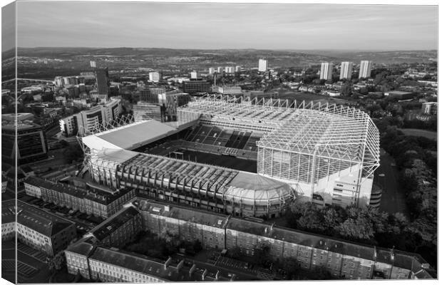 St James Park Black and White Canvas Print by Apollo Aerial Photography