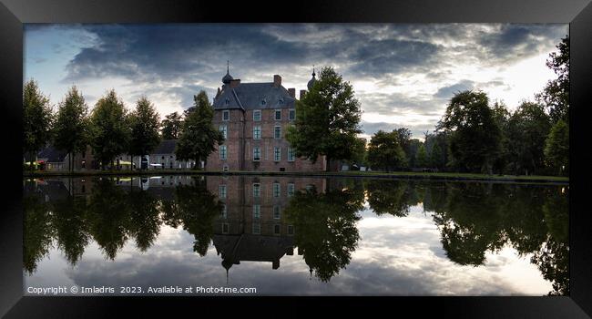Evening Sky, Cannenburg Castle, Netherlands Framed Print by Imladris 