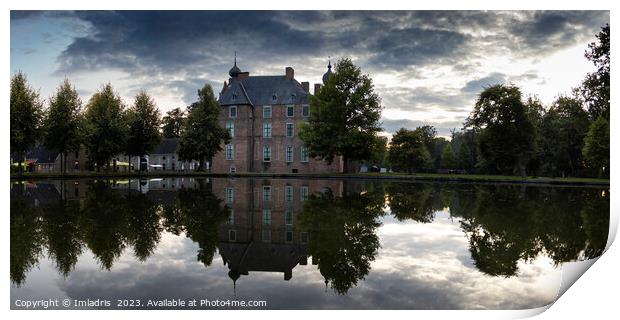 Evening Sky, Cannenburg Castle, Netherlands Print by Imladris 
