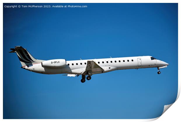 'Embraer 135/145's Stunning Flight at Lossiemouth' Print by Tom McPherson