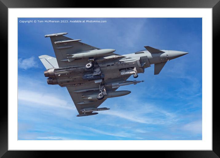 The Vigilant Eurofighter Typhoon Framed Mounted Print by Tom McPherson