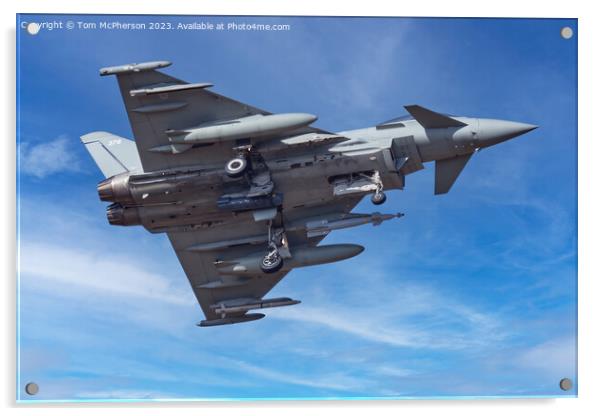 The Vigilant Eurofighter Typhoon Acrylic by Tom McPherson