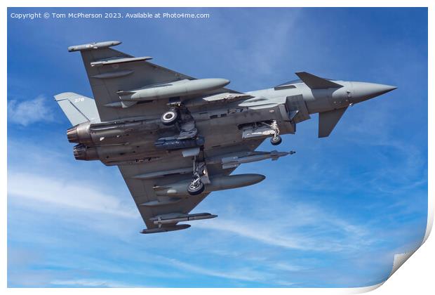 The Vigilant Eurofighter Typhoon Print by Tom McPherson