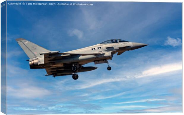 Eurofighter Typhoon: RAF's Quick Reaction Alert Canvas Print by Tom McPherson