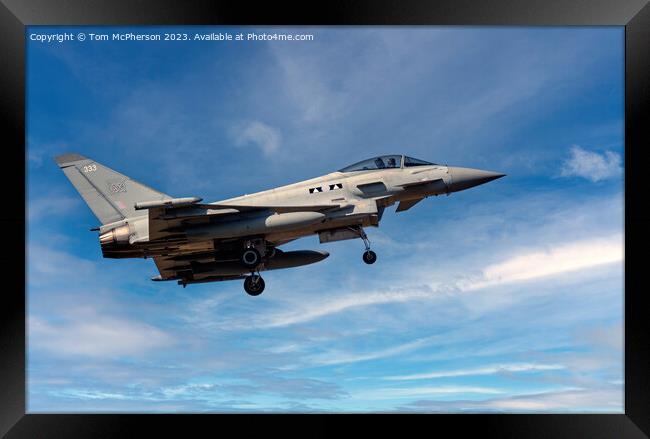 Eurofighter Typhoon: RAF's Quick Reaction Alert Framed Print by Tom McPherson