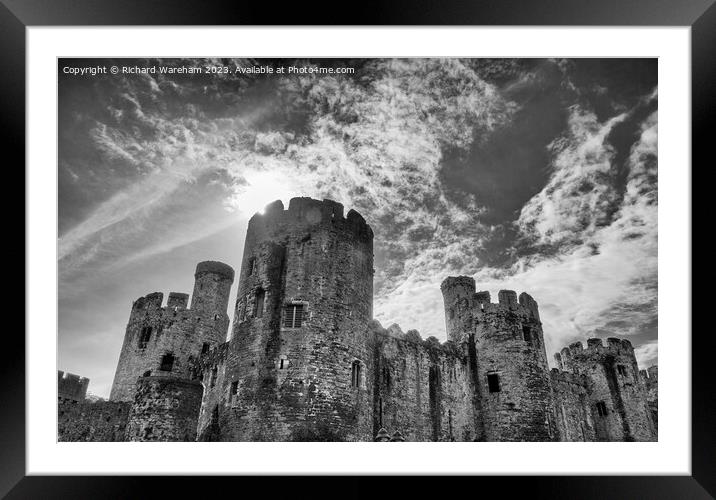 Conwy Castle Framed Mounted Print by Richard Wareham