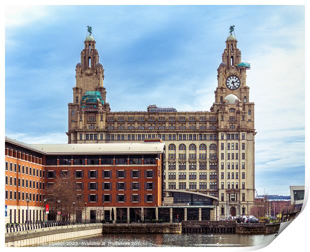 Iconic Liver Building: Liverpool's Architectural M Print by Mike Shields