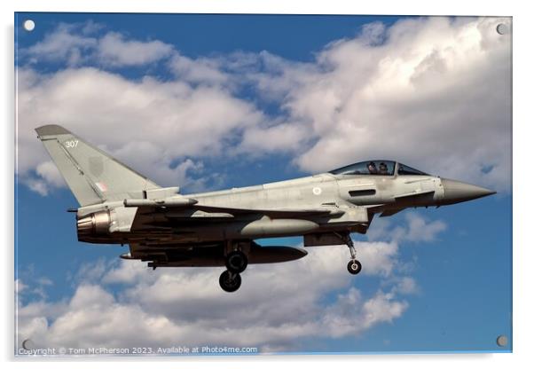 Commanding Eurofighter Typhoon FGR.Mk 4 Acrylic by Tom McPherson