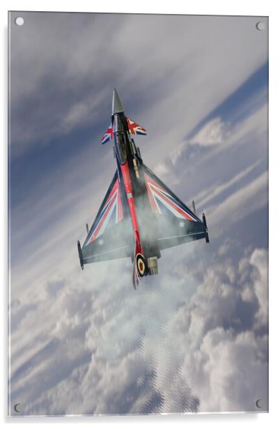 RAF Eurofighter Typhoon Blackjack Acrylic by J Biggadike