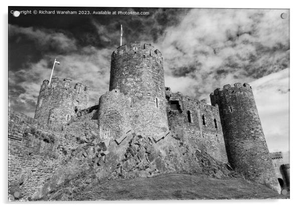 Conwy Castle Acrylic by Richard Wareham