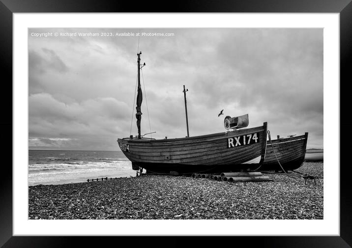 Bexhill Fishing boats Framed Mounted Print by Richard Wareham