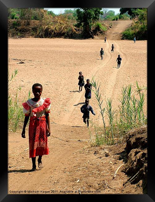 Zambian Children Framed Print by Michael Harper