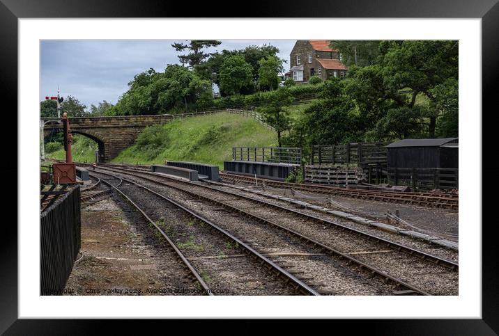 The North York Moors railway Framed Mounted Print by Chris Yaxley