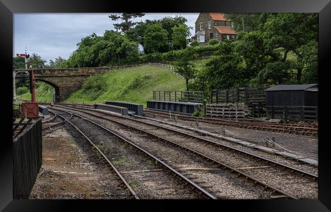 The North York Moors railway Framed Print by Chris Yaxley
