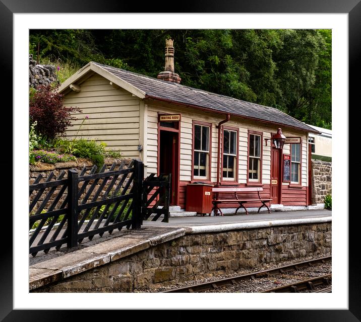 Goathland station, North Yorkshire Framed Mounted Print by Chris Yaxley