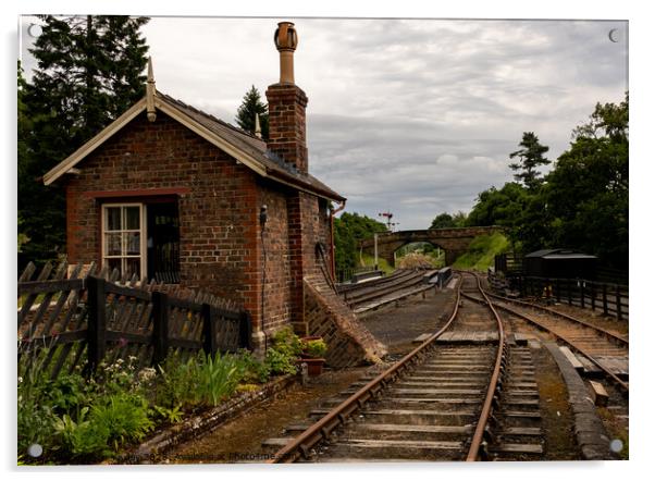 North York Moors railway Acrylic by Chris Yaxley