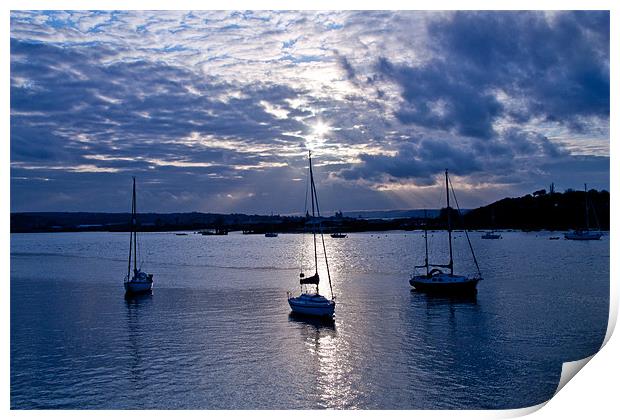 River Medway Sunset Print by Dawn O'Connor