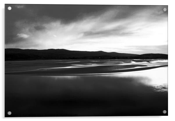 Dwyryd estuary, winter afternoon 3, mono infrared Acrylic by Paul Boizot