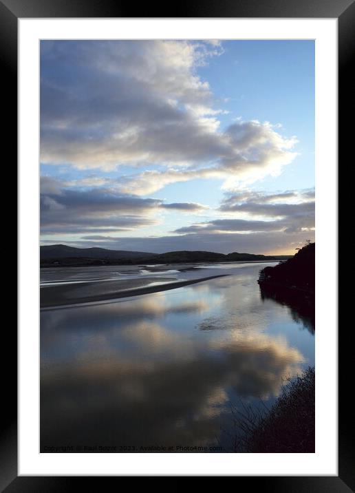 Cloud reflections, Portmeirion 2 Framed Mounted Print by Paul Boizot