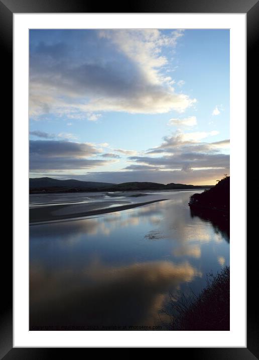Cloud reflections, Portmeirion 3 Framed Mounted Print by Paul Boizot