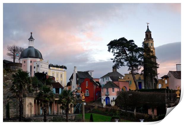 Portmeirion village 2 Print by Paul Boizot